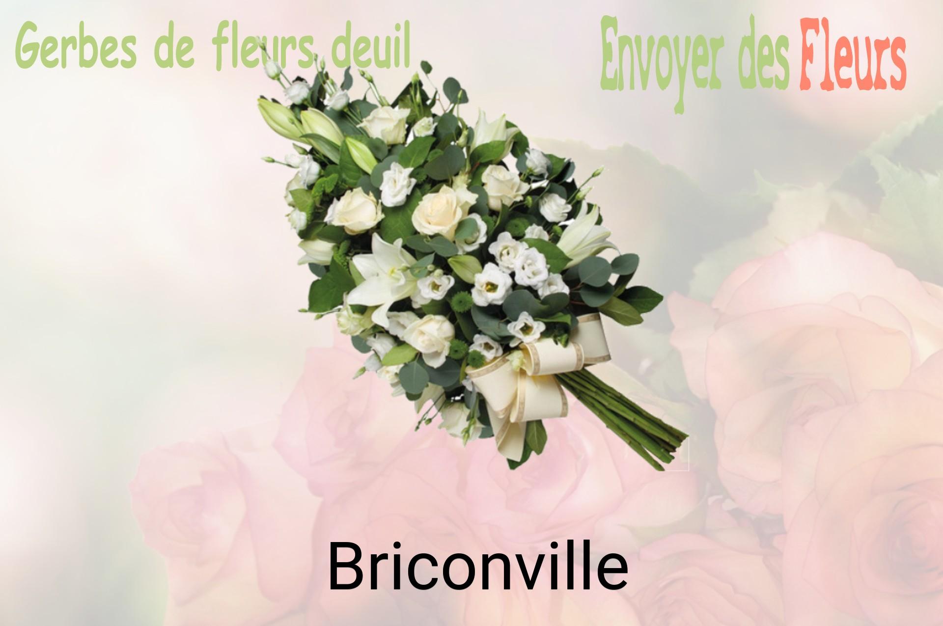 Gerbe de fleurs de deuil livrée à Briconville